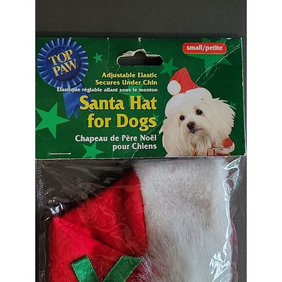 Top Paw Santa Hat for Dogs Small Petite Christmas Holiday Pet Costume - Picture 3 of 6